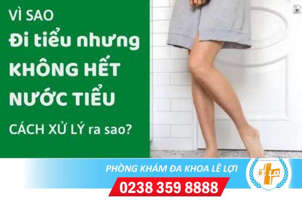 Tiểu không hết ở nữ giới là bệnh gì?